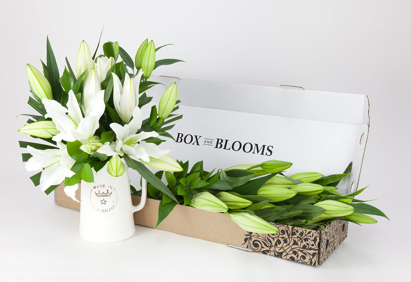 White Lily Blooms